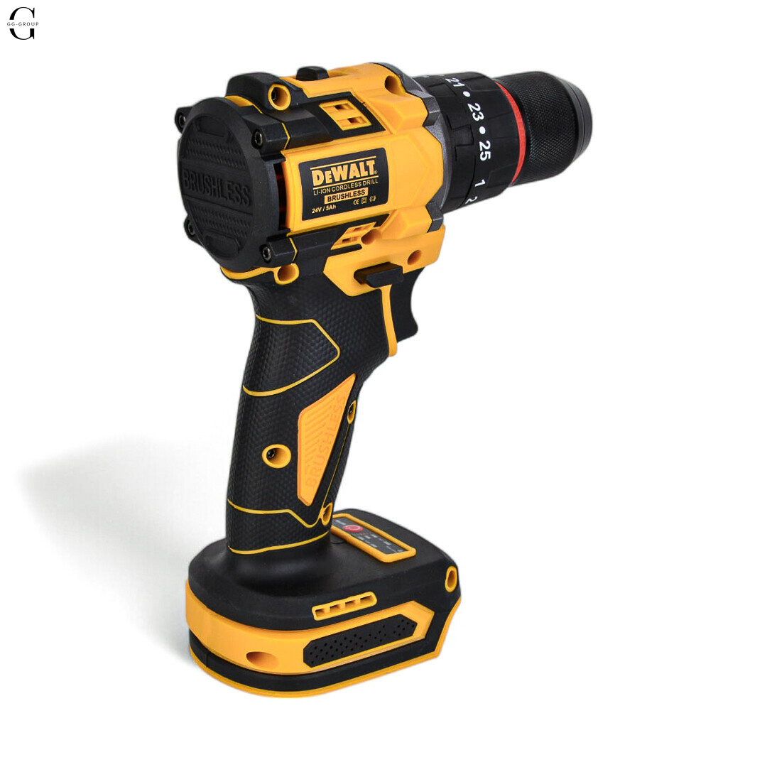 Шуруповерт DeWALT 21V Бесщеточный + 2 АКБ 2Ah + Металлический патрон